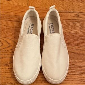 Skechers Street with Memory Foam White Shoes